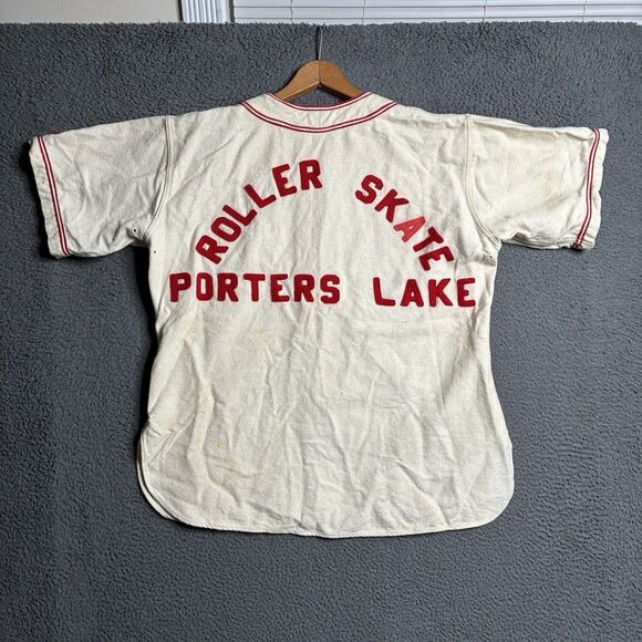 Vintage 50’s Stall & Dean Baseball Jersey Men’s Size 40 (Large) 22x27 Skate Rink - Picture 11 of 16